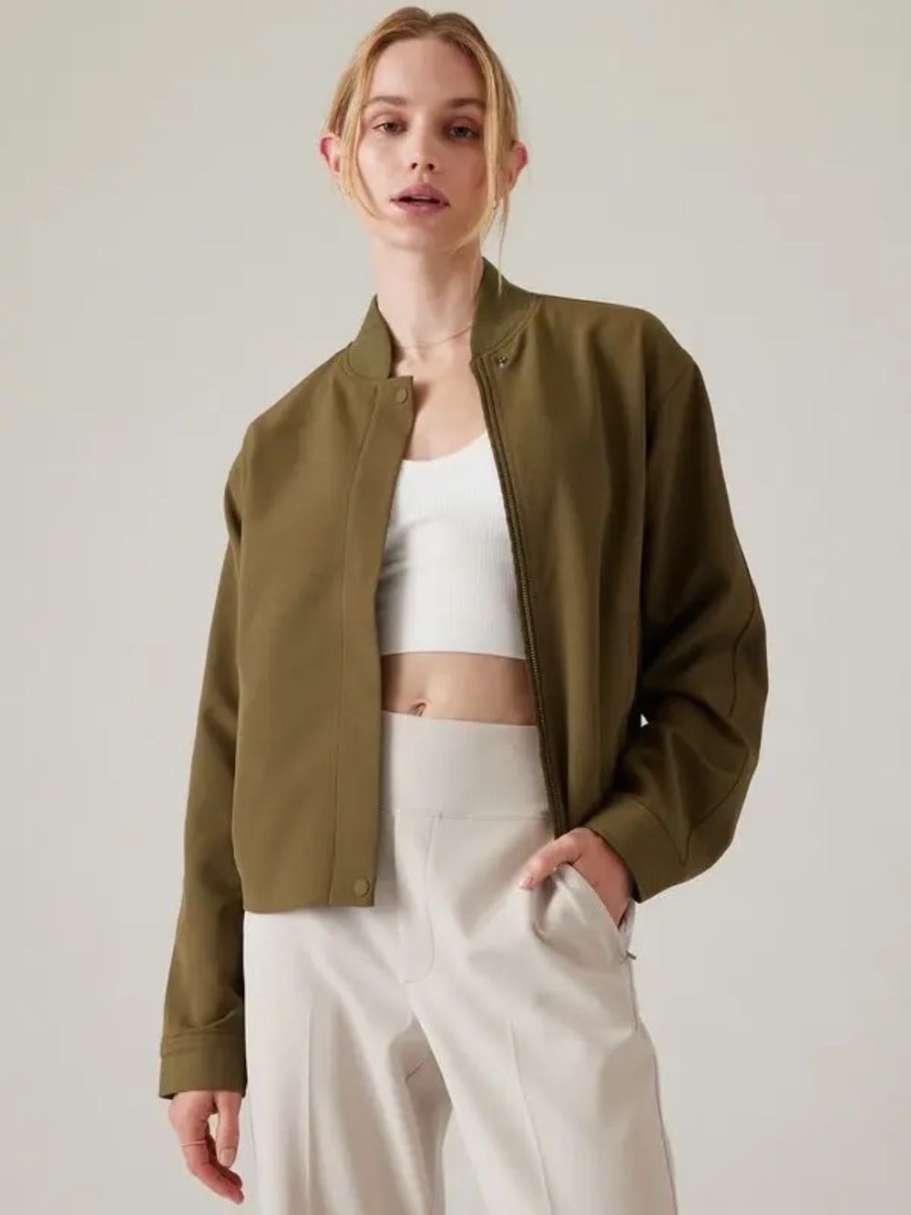 Athleta Endless Bomber Jacket NWT size large